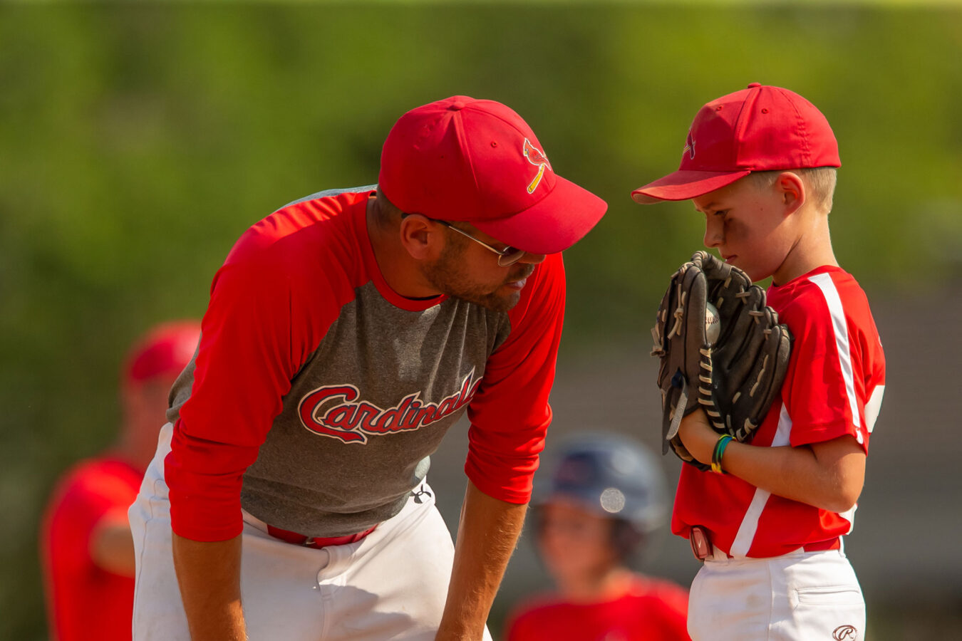 Baseball Coach and Player